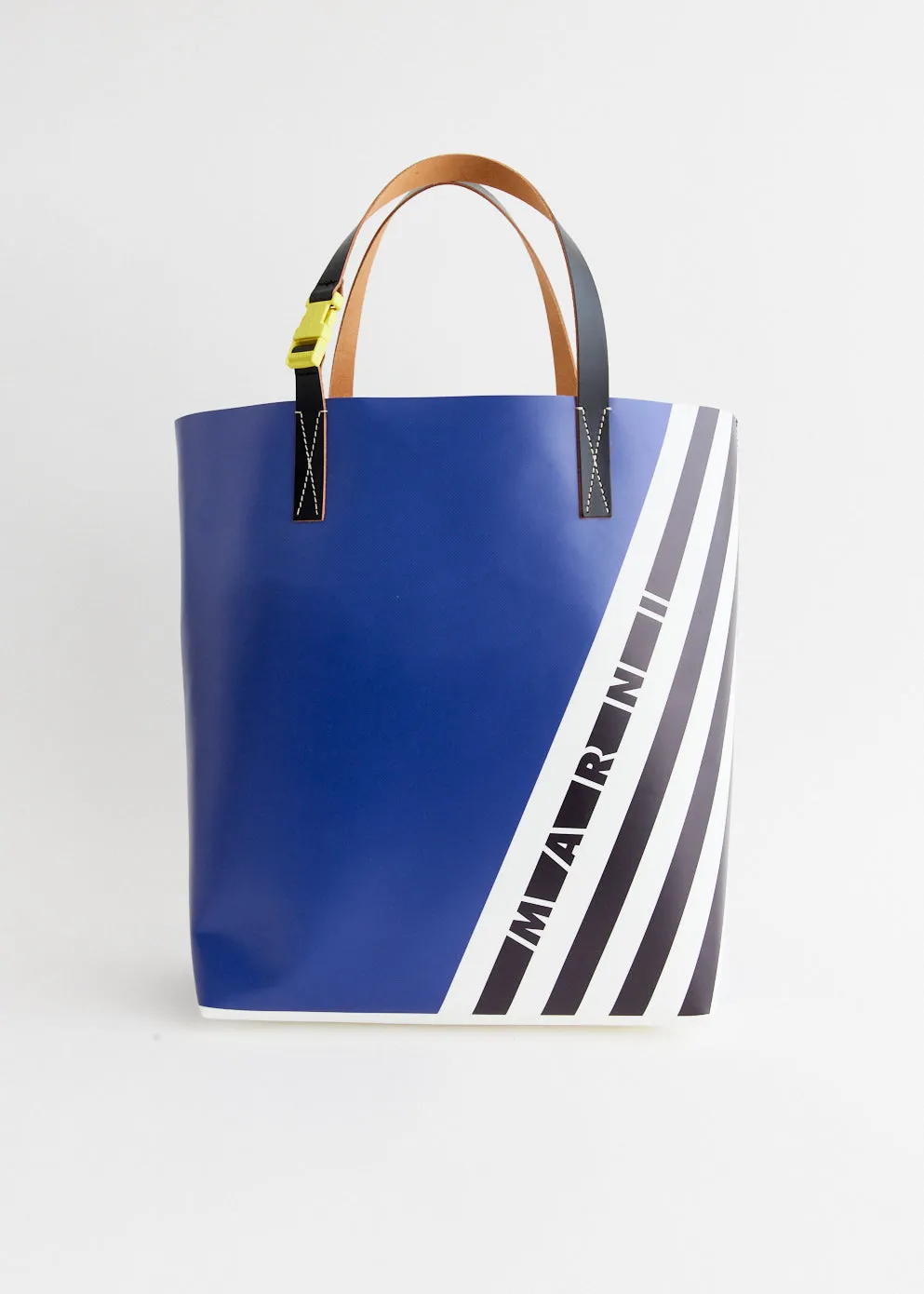 Diagonal Stripe Shopping Tote