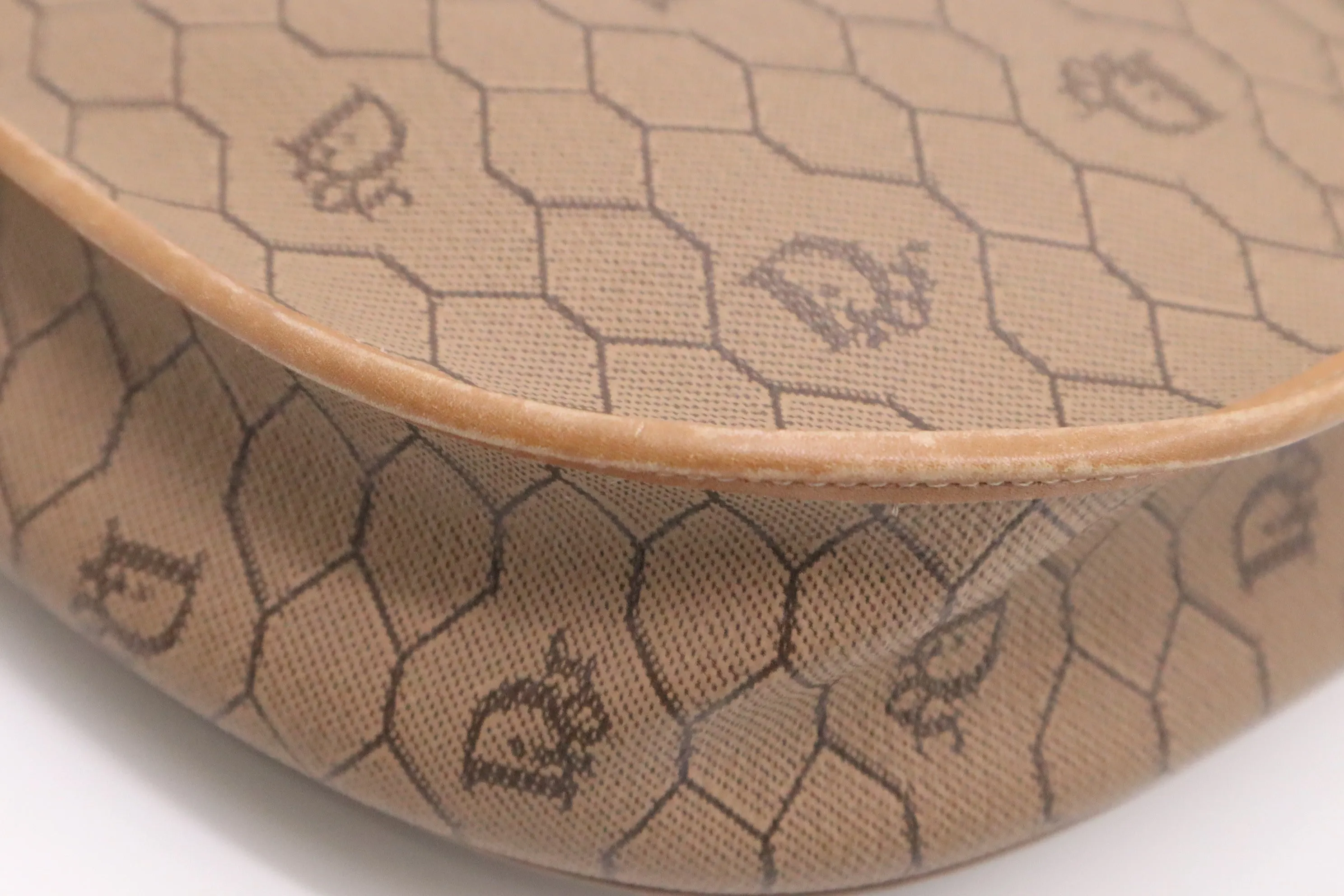 Dior Crossbody Bag in Brown Honeycomb Canvas