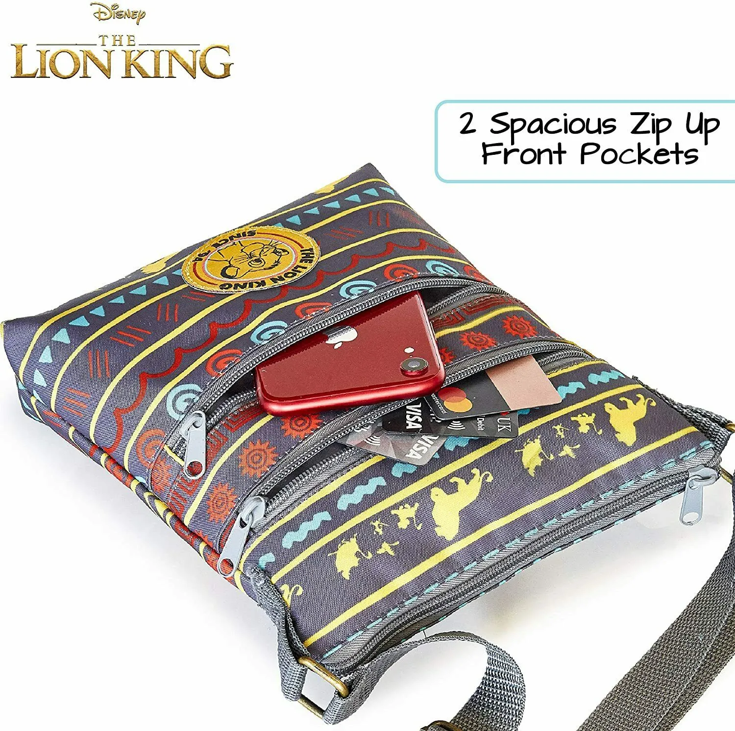 Disney Lion King Bag, Cross Body Bag For Girls And Women, Mini Messenger Bag, Ladies Small Shoulder Bag With Adjustable Crossbody Strap, Ladies Handbags, Gifts For Her