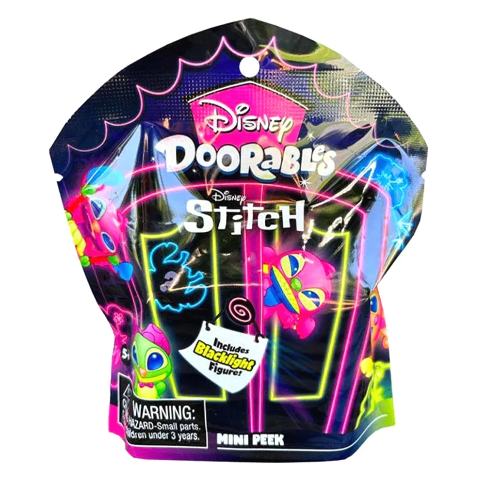 Disney Stitch Doorables Blacklight Mini Figure Blind Bag Asst-24pcs PDQ