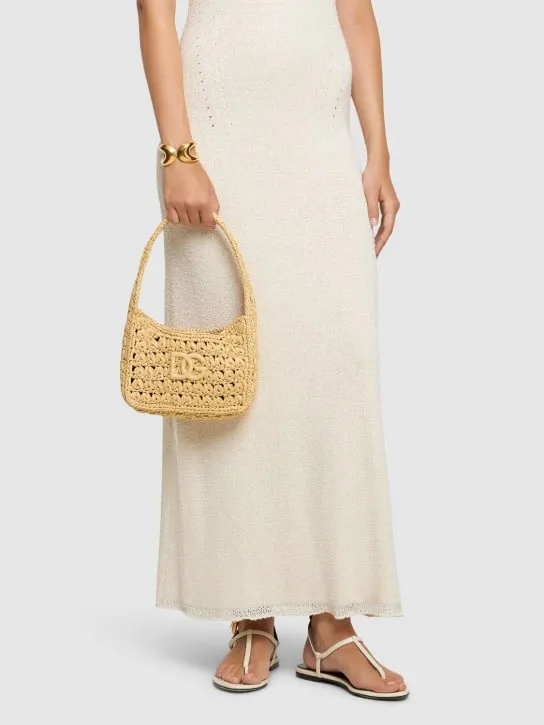 Dolce&amp;Gabbana   3.5 raffia shoulder bag 