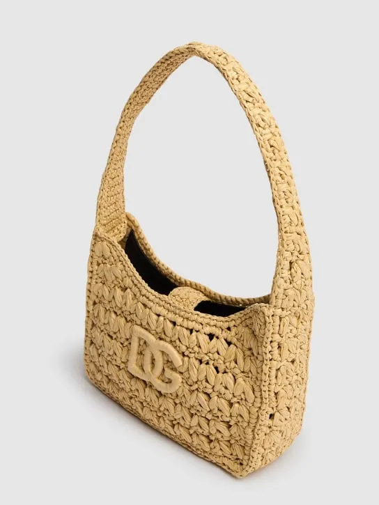 Dolce&amp;Gabbana   3.5 raffia shoulder bag 