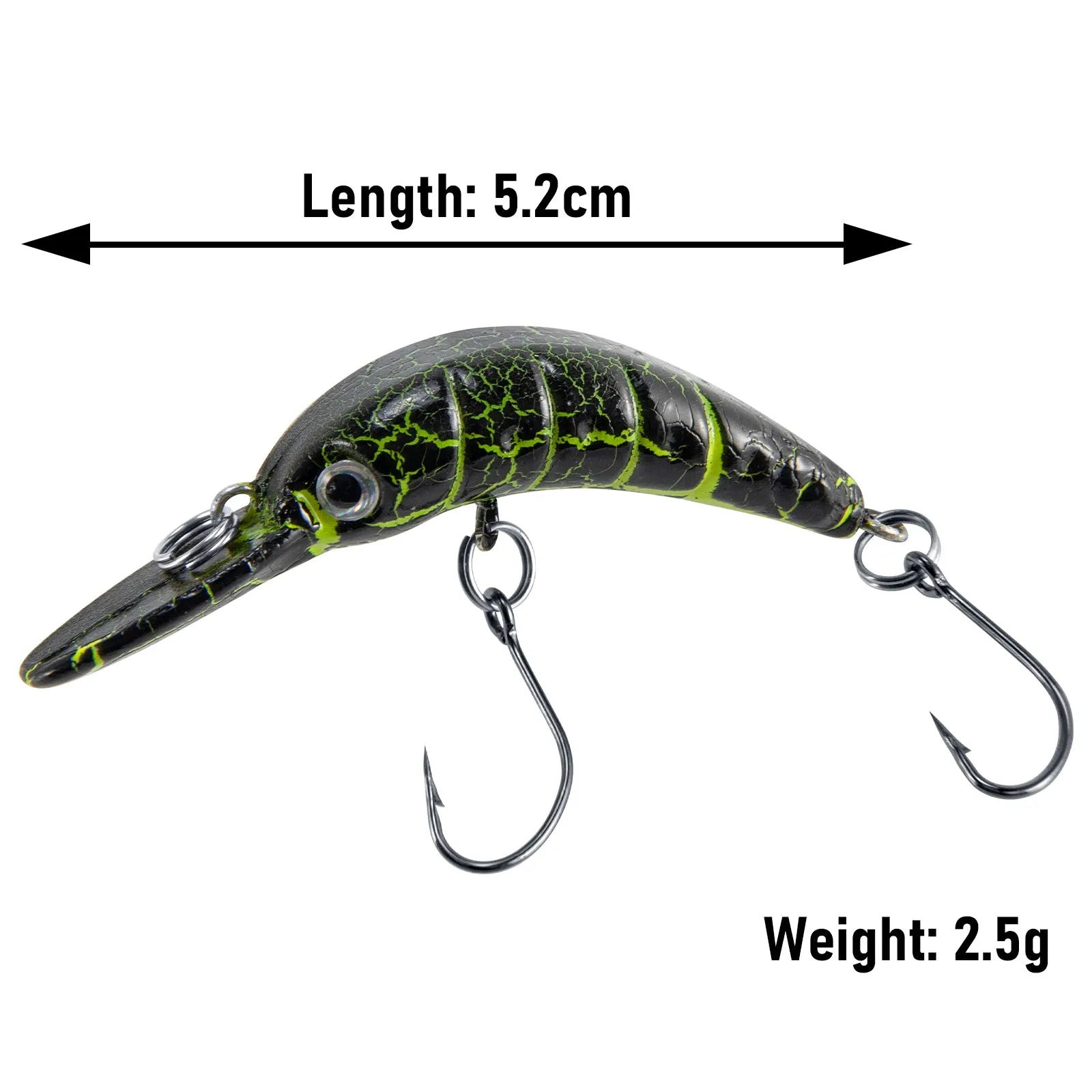 Dr.Fish Forellen Wobbler Set Langsam Sinkende Wobbler 5.2cm 2.5g