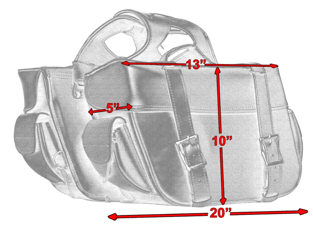 DS312 Saddle Bag Two Strap Buckle Set