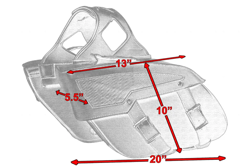 DS313 Two Strap Saddle Bag