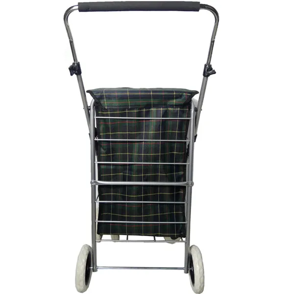 Eagle London Deluxe Shopping Trolley 6 Wheels - Beautiful Tartan Print