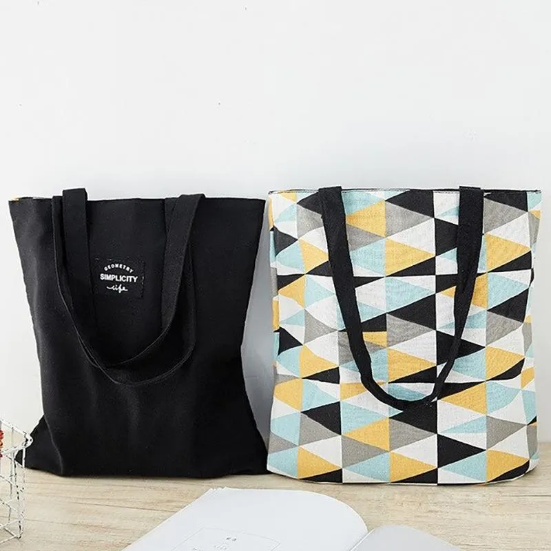 Eco-Friendly Double-Sided Canvas Tote Bag