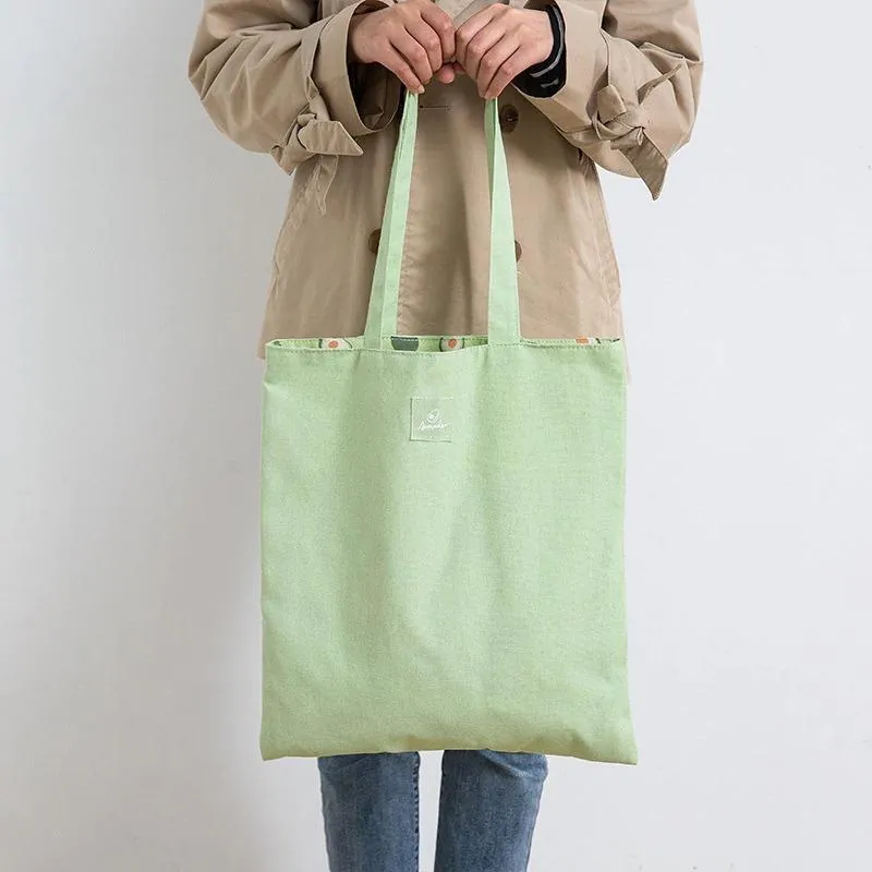 Eco-Friendly Double-Sided Canvas Tote Bag