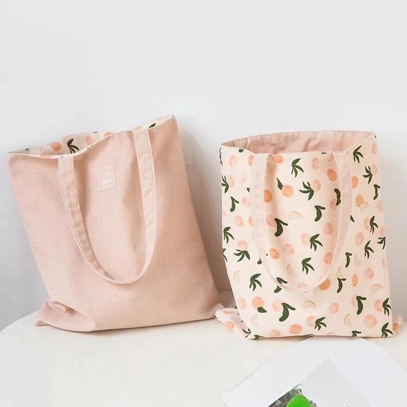 Eco-Friendly Double-Sided Canvas Tote Bag