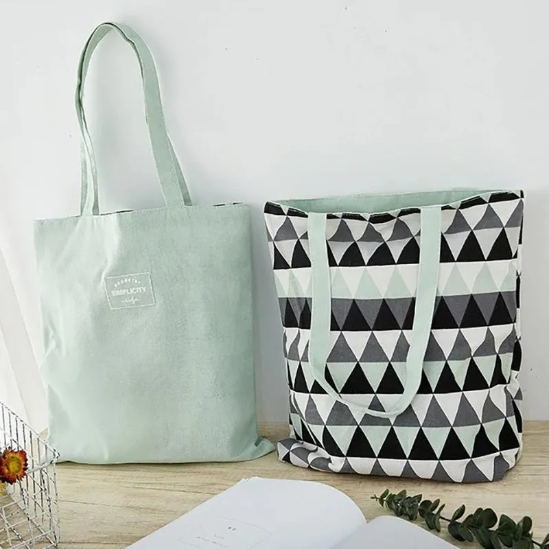 Eco-Friendly Double-Sided Canvas Tote Bag