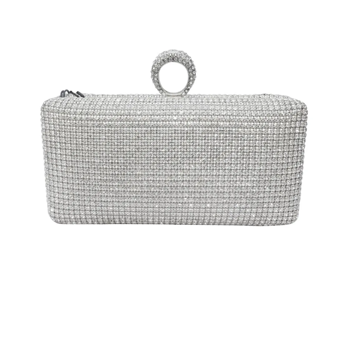 Elegant Silver Classy Party Wedding Cocktail Rhinestone Clutch Evening Party Purse