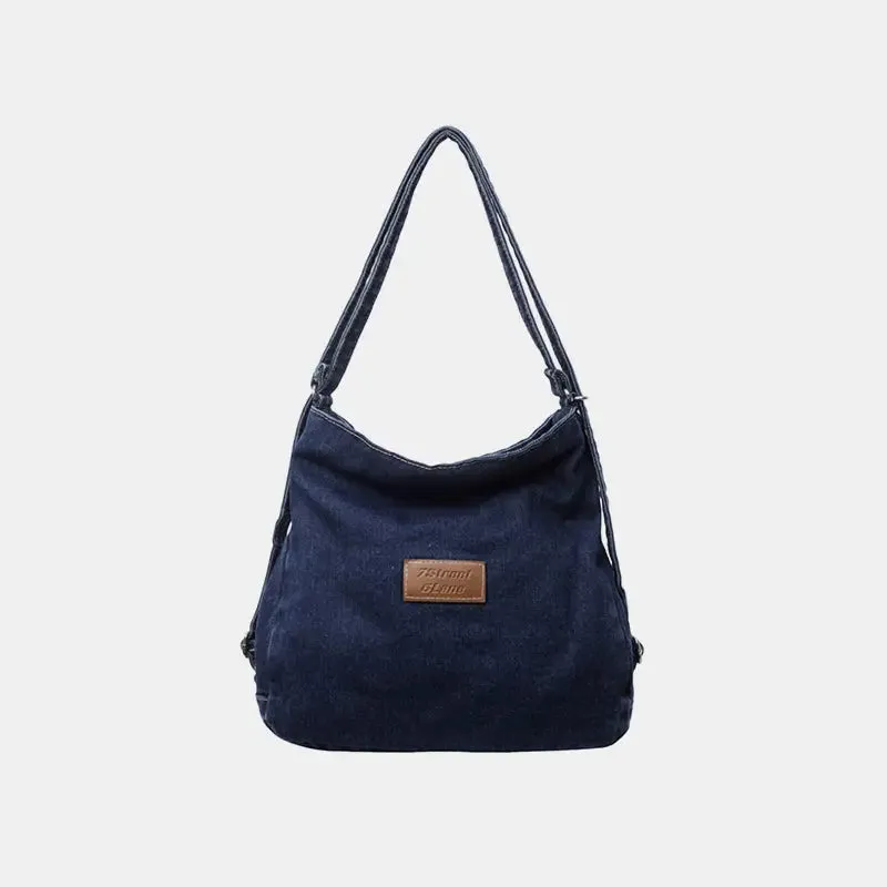 Elevate Your Style with the Adjustable Strap Denim Shoulder Bag