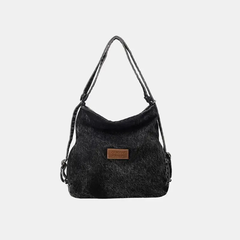 Elevate Your Style with the Adjustable Strap Denim Shoulder Bag