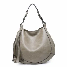 Eloise Large Tassel Hobo w/ Braided Handle