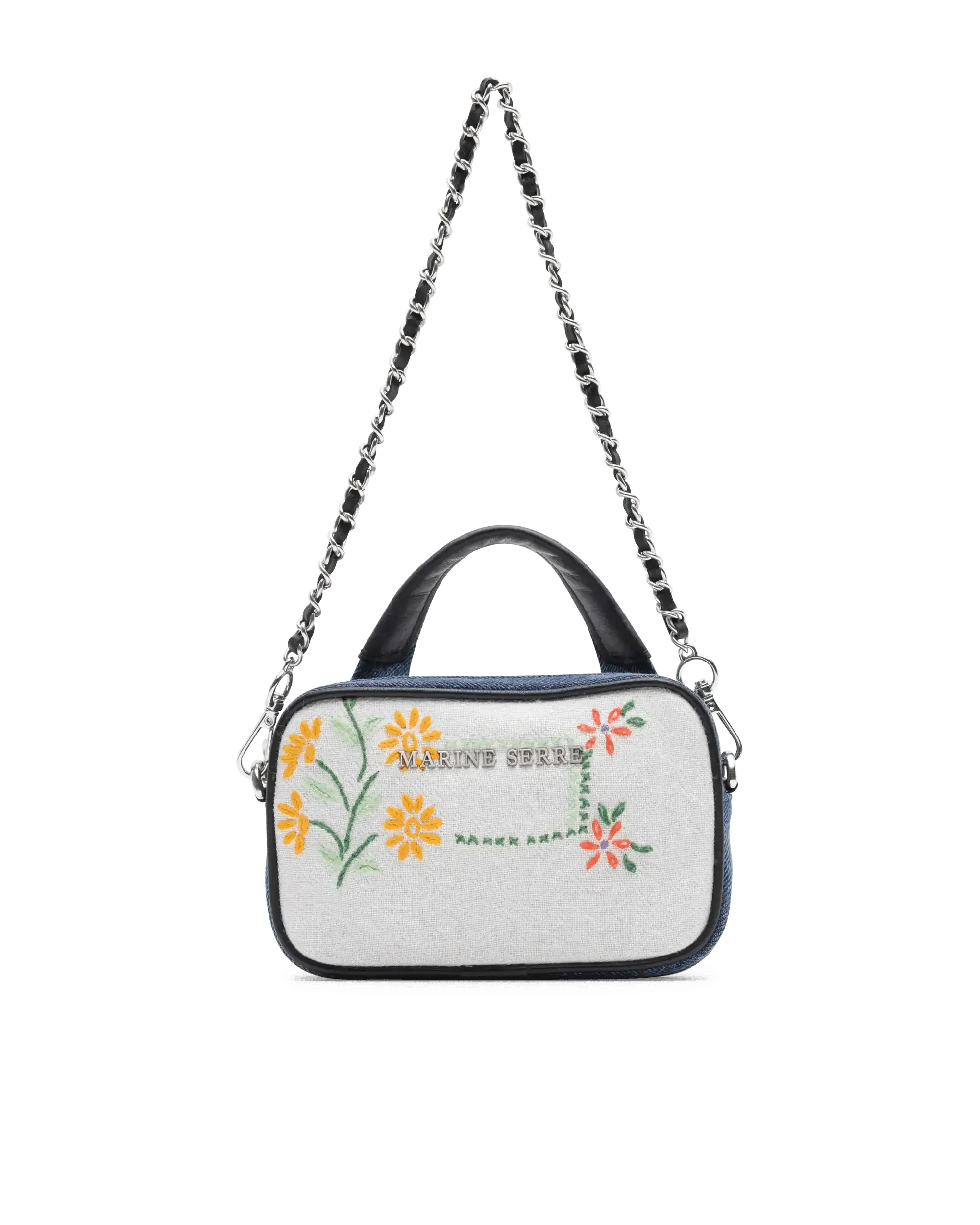 Embroidered Mini Madame Shoulder Bag