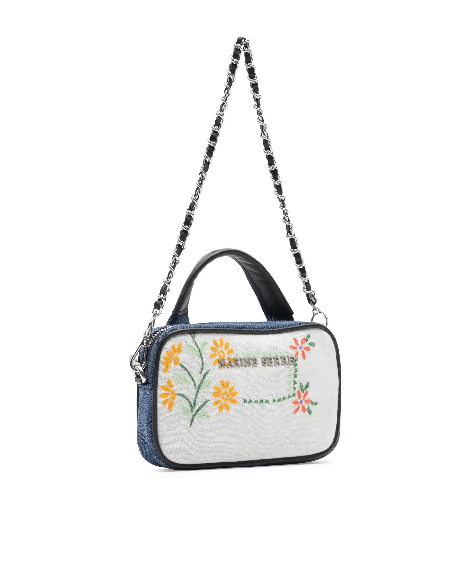 Embroidered Mini Madame Shoulder Bag