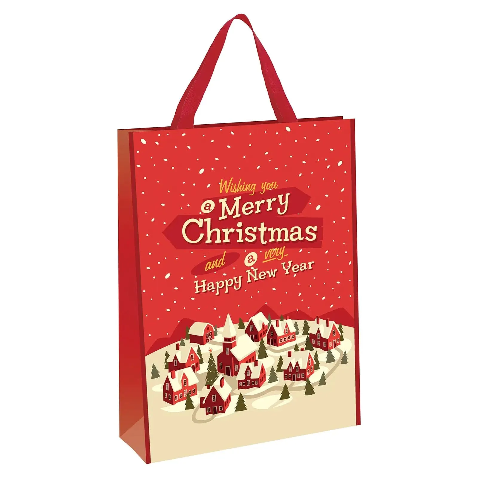 Extra Large Christmas Shopping Gift Bag Woven Design 50 x 70cm