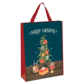 Extra Large Christmas Shopping Gift Bag Woven Design 50 x 70cm