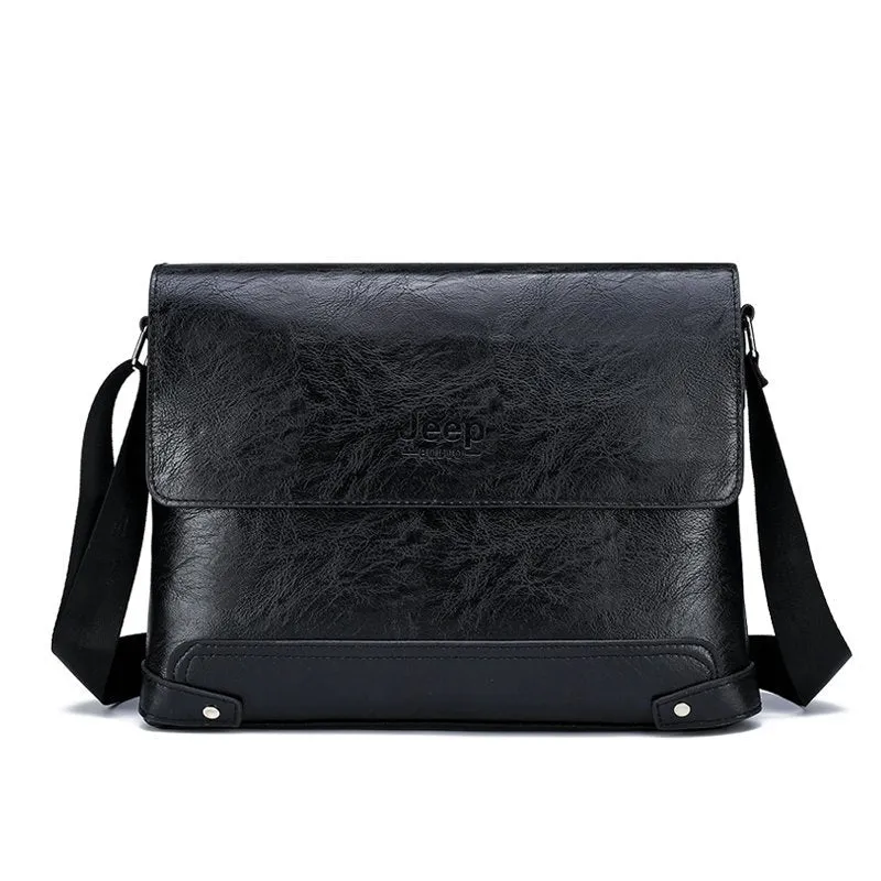 Fashion Male's Crossbody Bag Casual Business PU Leather Men's Messenger Bag Vintage Men Bags Zipper Shoulder Clutch