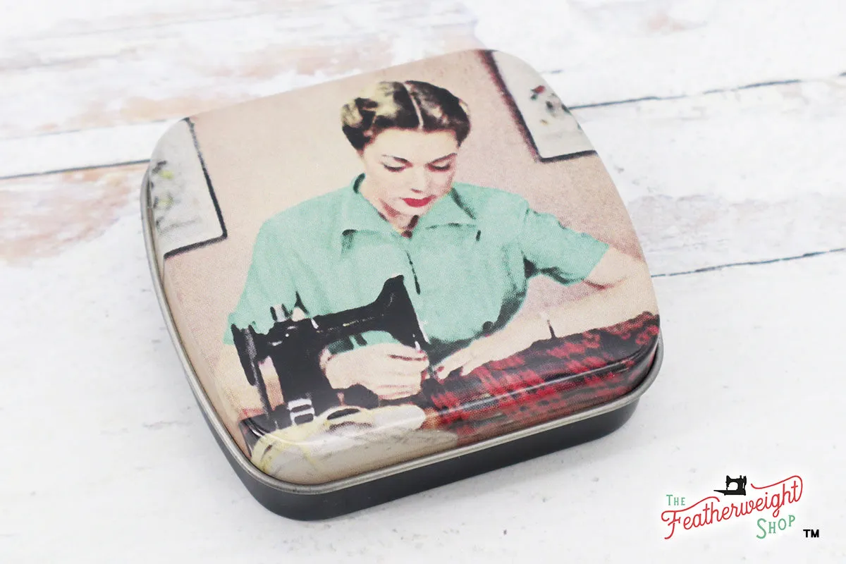 Featherweight Pin Tin & Nostalgic Box - Red Plaid