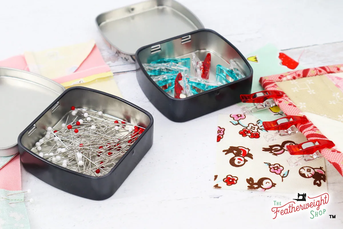 Featherweight Pin Tin & Nostalgic Box - Red Plaid