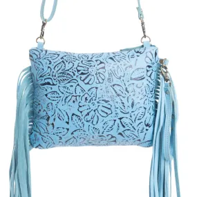 Fennington Sky Blue Leather Bag