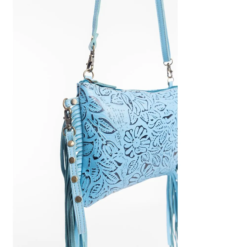 Fennington Sky Blue Leather Bag