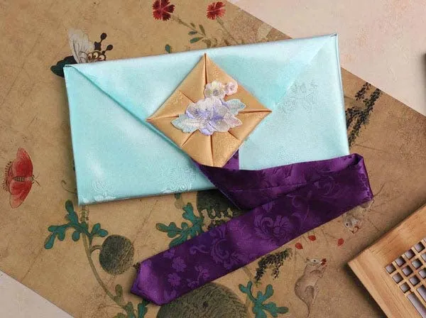 Floral Silk Korean Money Envelope (5 Colors)