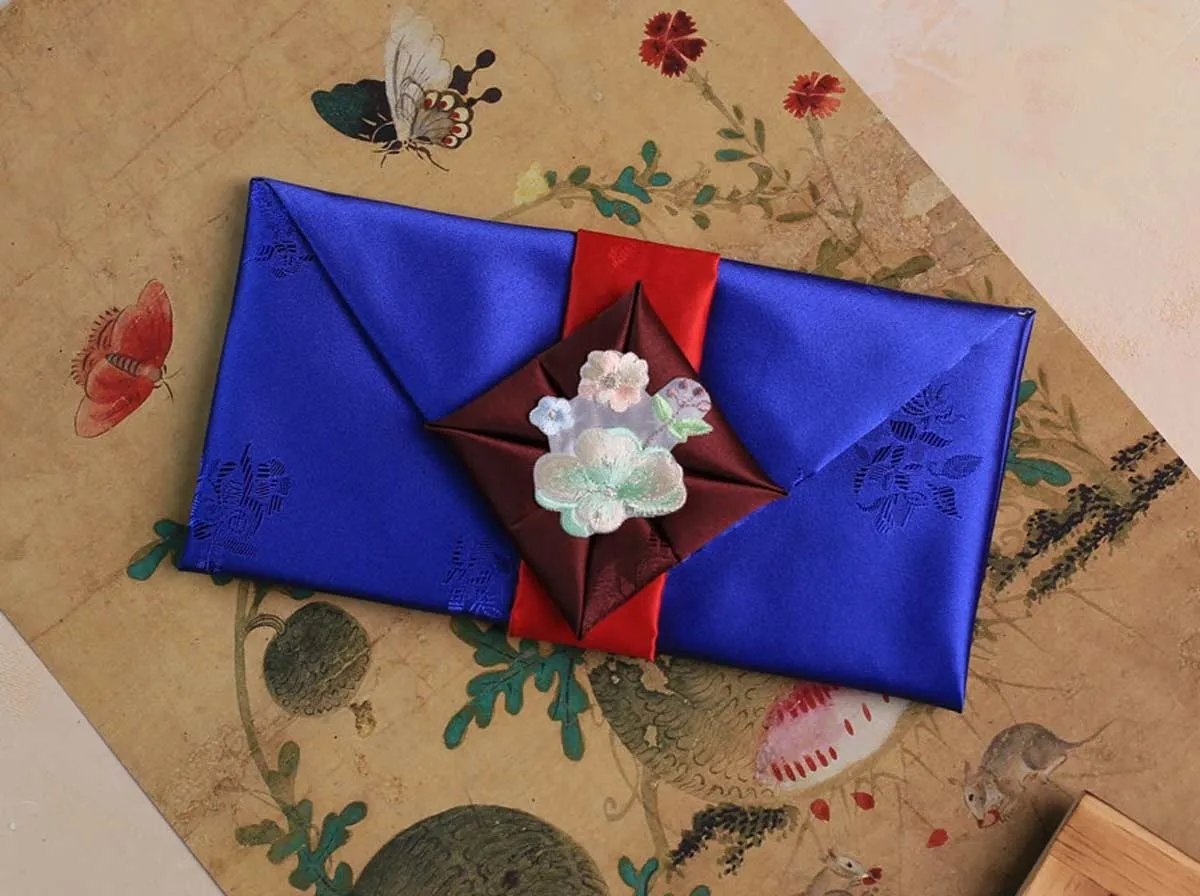 Floral Silk Korean Money Envelope (5 Colors)