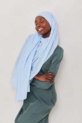 Georgette Crepe Hijab - Ice Blue