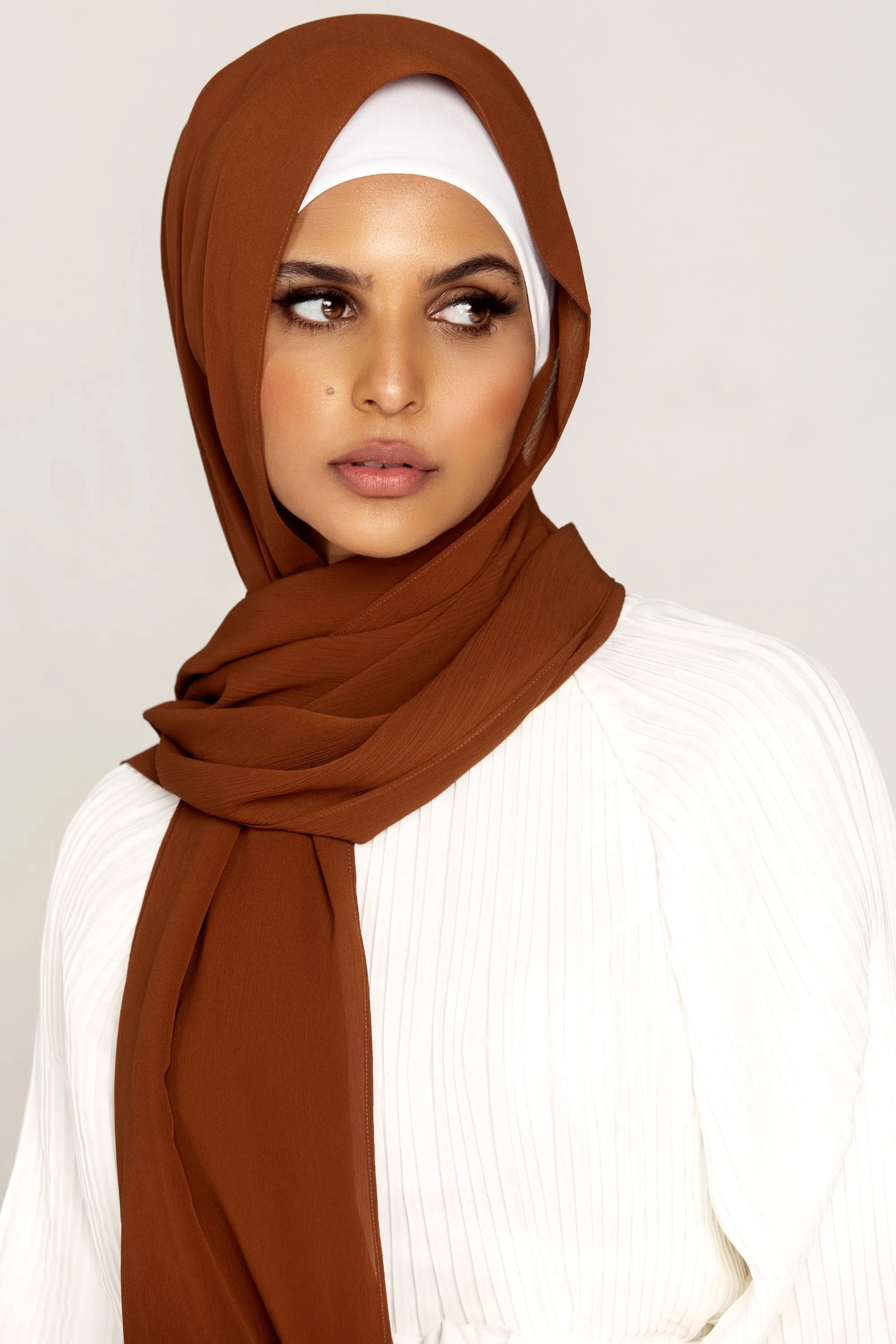 Georgette Crepe Hijab - Nutmeg