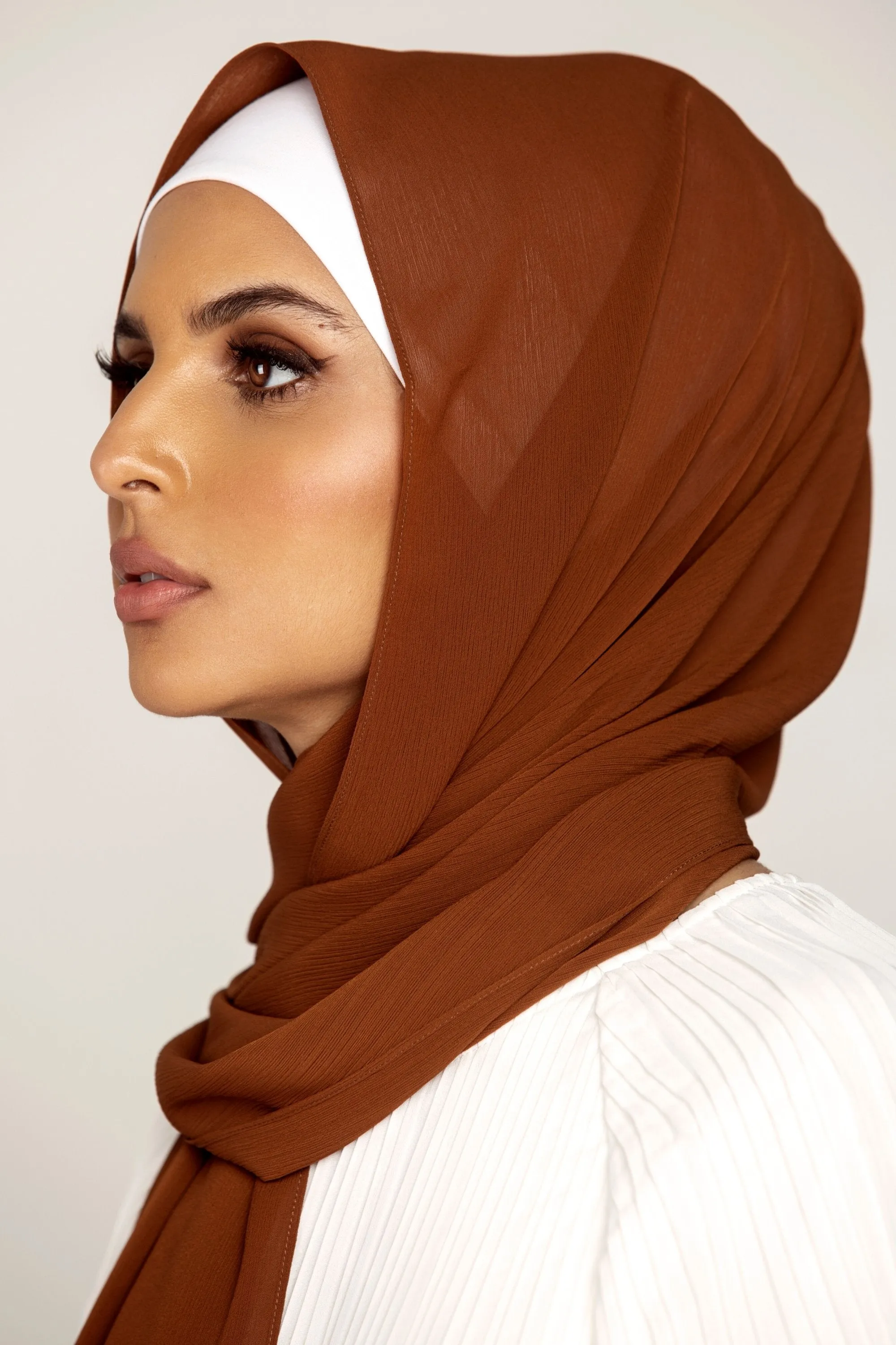 Georgette Crepe Hijab - Nutmeg