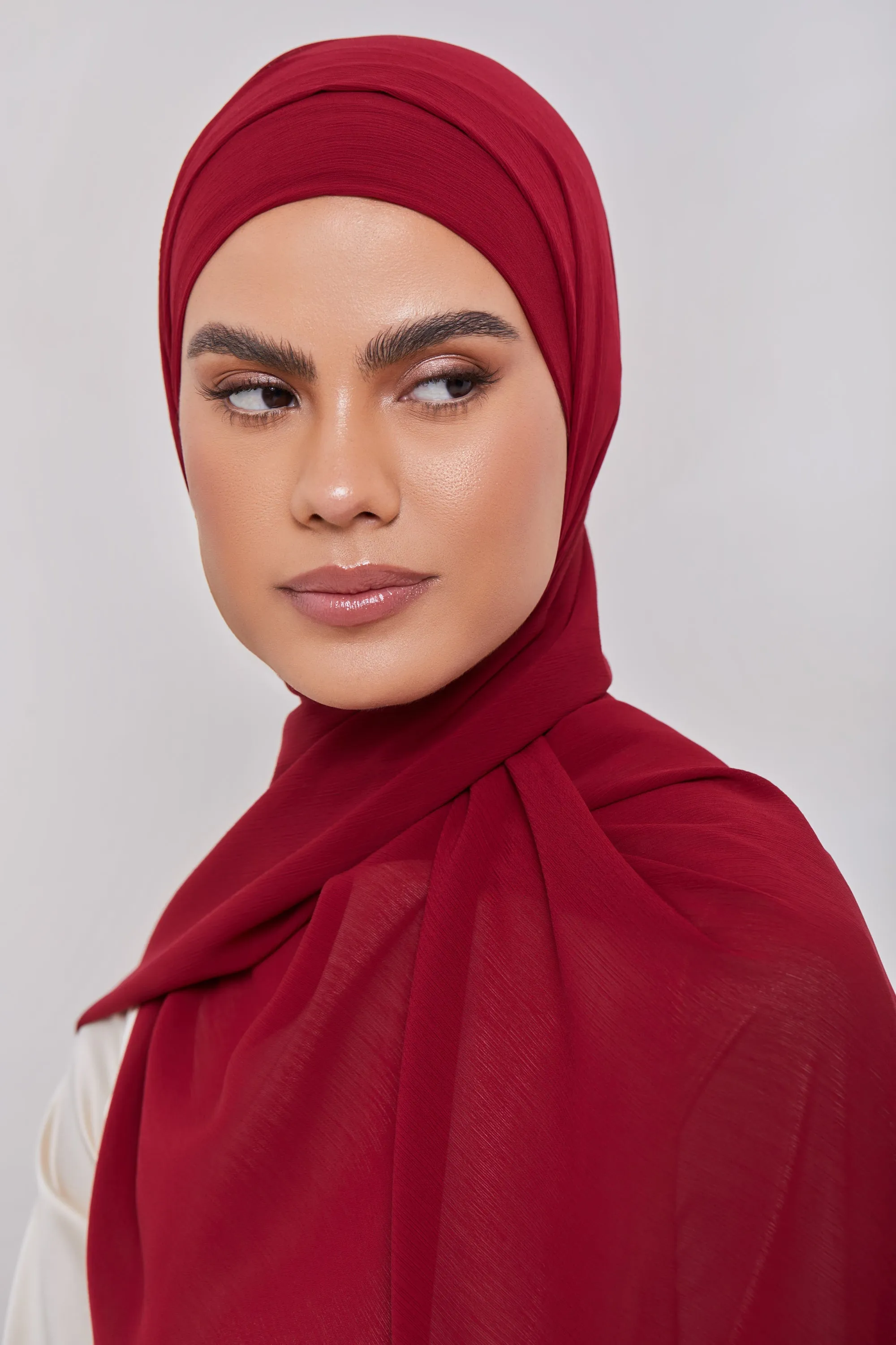 Georgette Crepe Hijab - Saffron