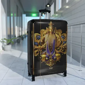 Golden Statue Suitcase Spiritual Buddha Luggage Carry-on Suitcase Premium Hard Shell Suitcase | X3427