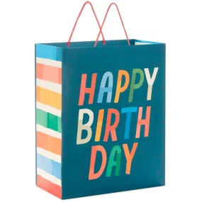 Hallmark 13'' Happy Birthday on Blue Large Gift Bag