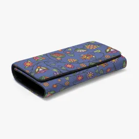 Heartbeat Petals Blue Foldable Wallet