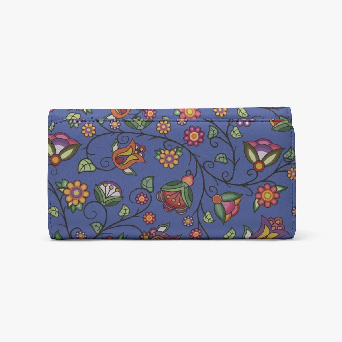 Heartbeat Petals Blue Foldable Wallet