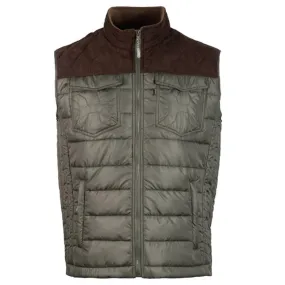 Hooey Men's Olive & Brown Packable Vest