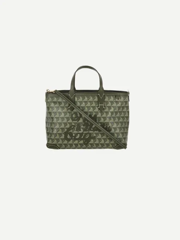 I am a Plastic Bag XS Motif Tote in Fern