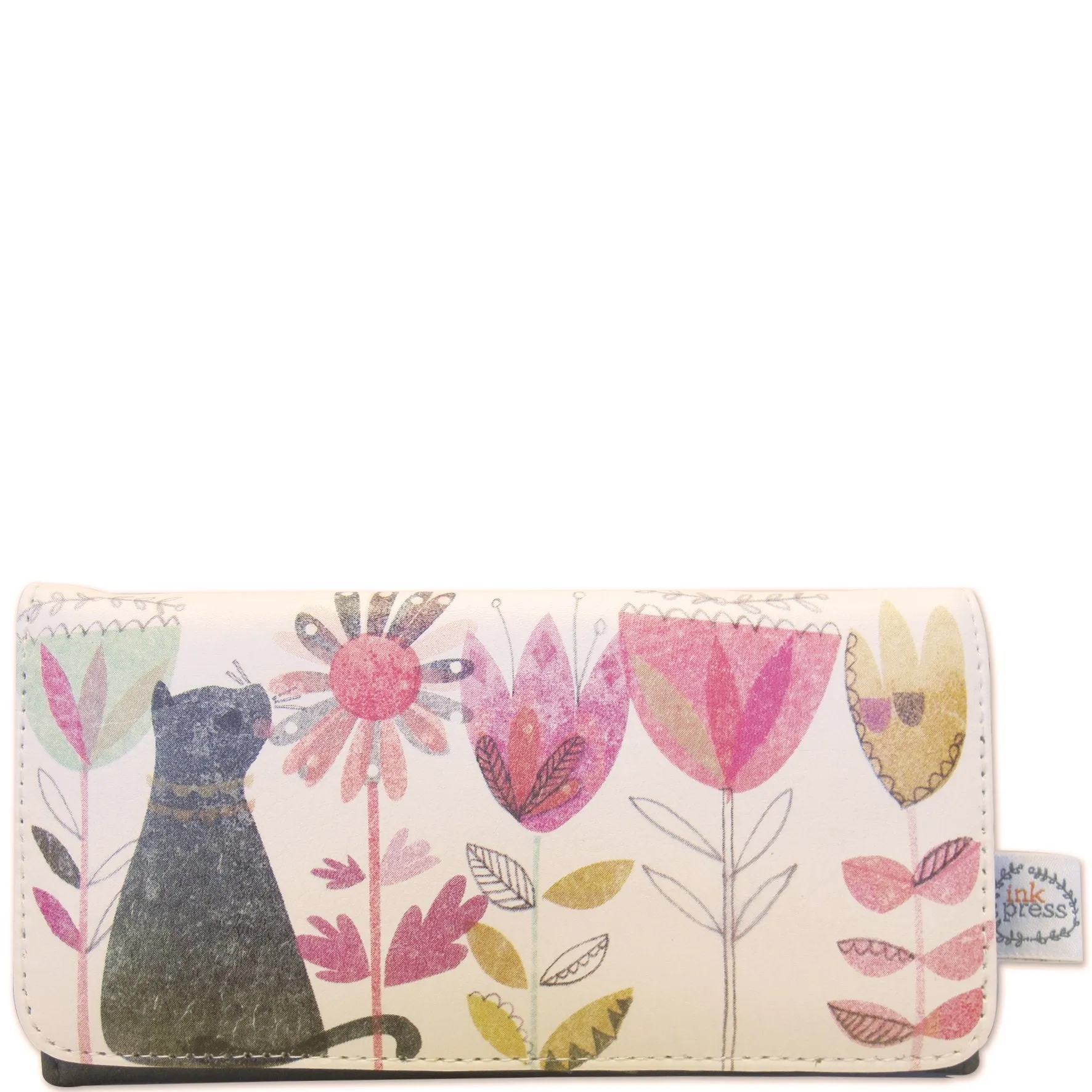 Ink Press Wallet Garden Cat