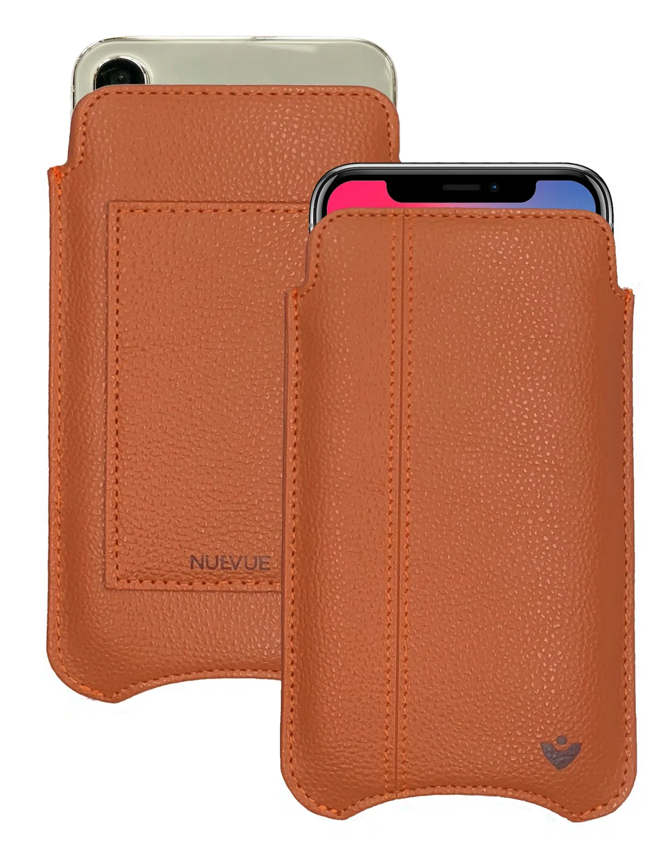 iPhone 11 Pro and iPhone X/Xs Wallet Case Screen Cleaning and Sanitizing - Faux Vegan Leather