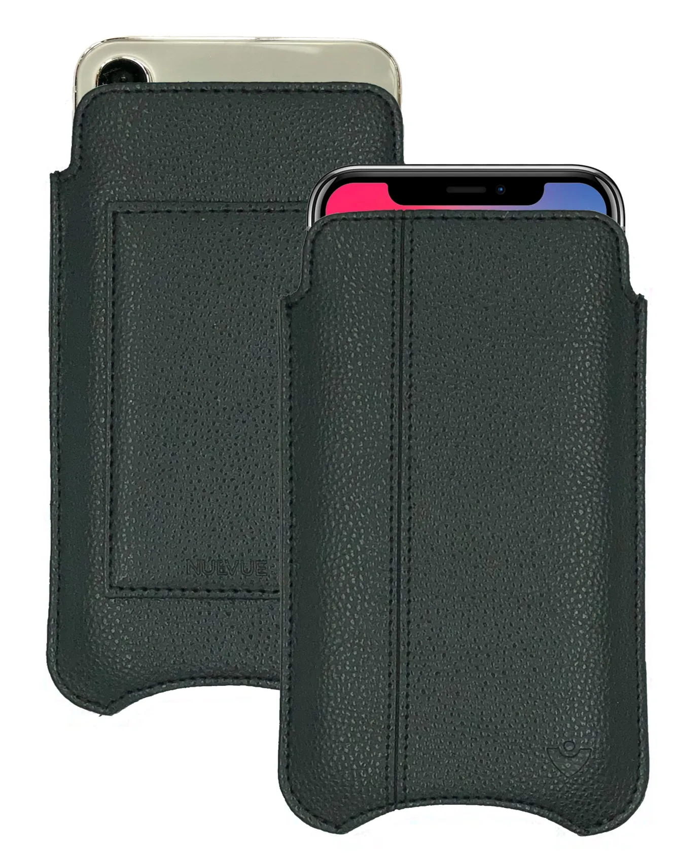 iPhone 11 Pro and iPhone X/Xs Wallet Case Screen Cleaning and Sanitizing - Faux Vegan Leather