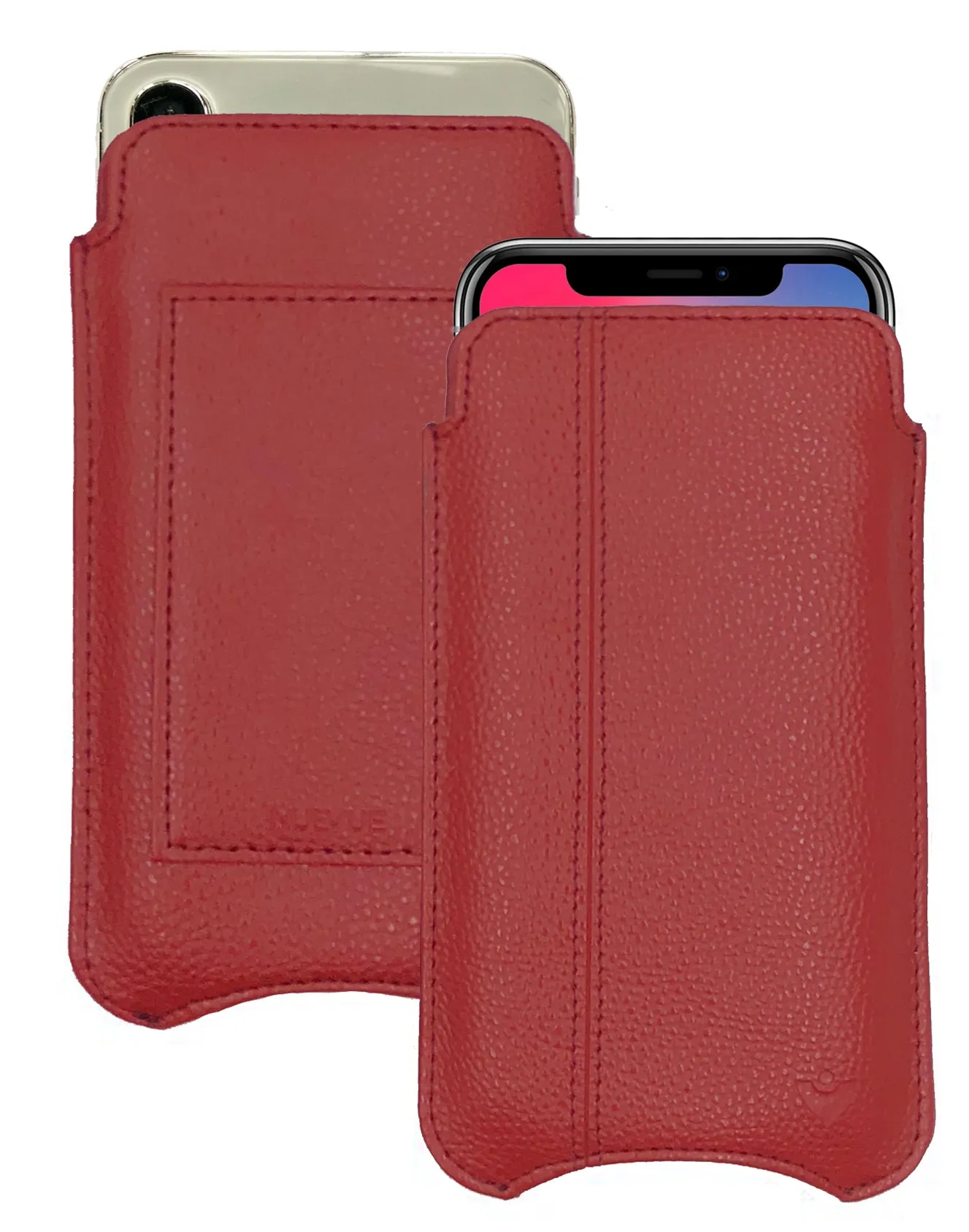 iPhone 11 Pro and iPhone X/Xs Wallet Case Screen Cleaning and Sanitizing - Faux Vegan Leather