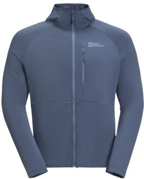 Jack Wolfskin Men&#x27;s Kolbenberg Hooded Full Zip Evening Sky | Buy Jack Wolfskin Men&#x27;s Kolbenberg Hooded Full Zip Evening Sky here | Outnorth