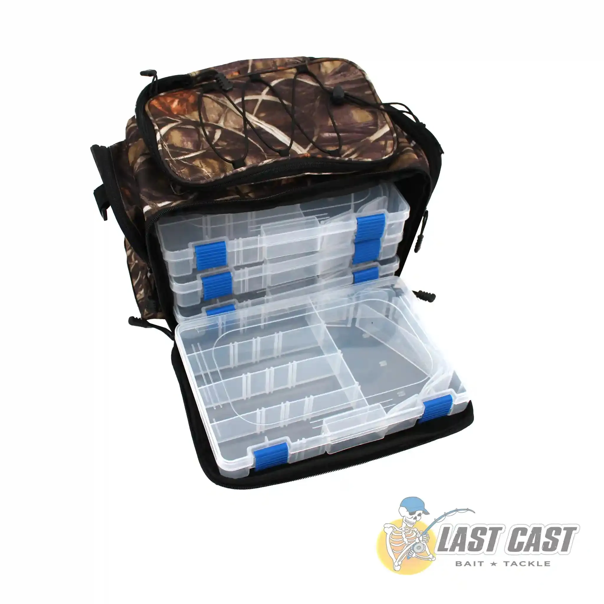 JIGGLE LURE - TACKLE BAG BACKPACK WITH 4 TACKLE BOXES