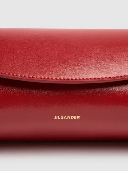 Jil Sander   Small Cannolo leather shoulder bag 