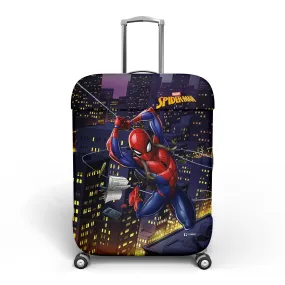 Kuber Industries Marvel Spiderman Luggage Cover|Polyester Travel Suitcase Cover|Washable|Stretchable Suitcase Protector|18-22 Inch|Small (Multicolor)