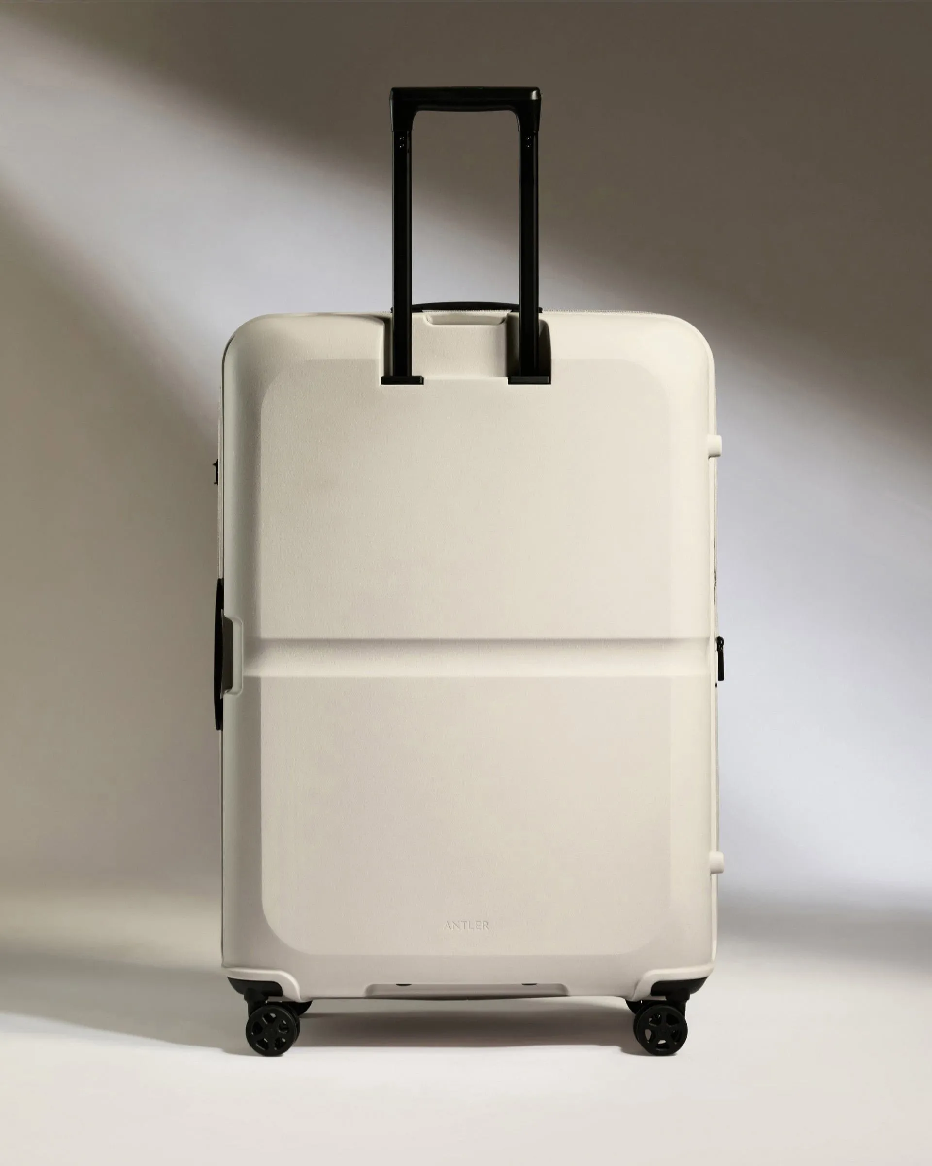 Large Suitcase in Taupe - Single Stripe