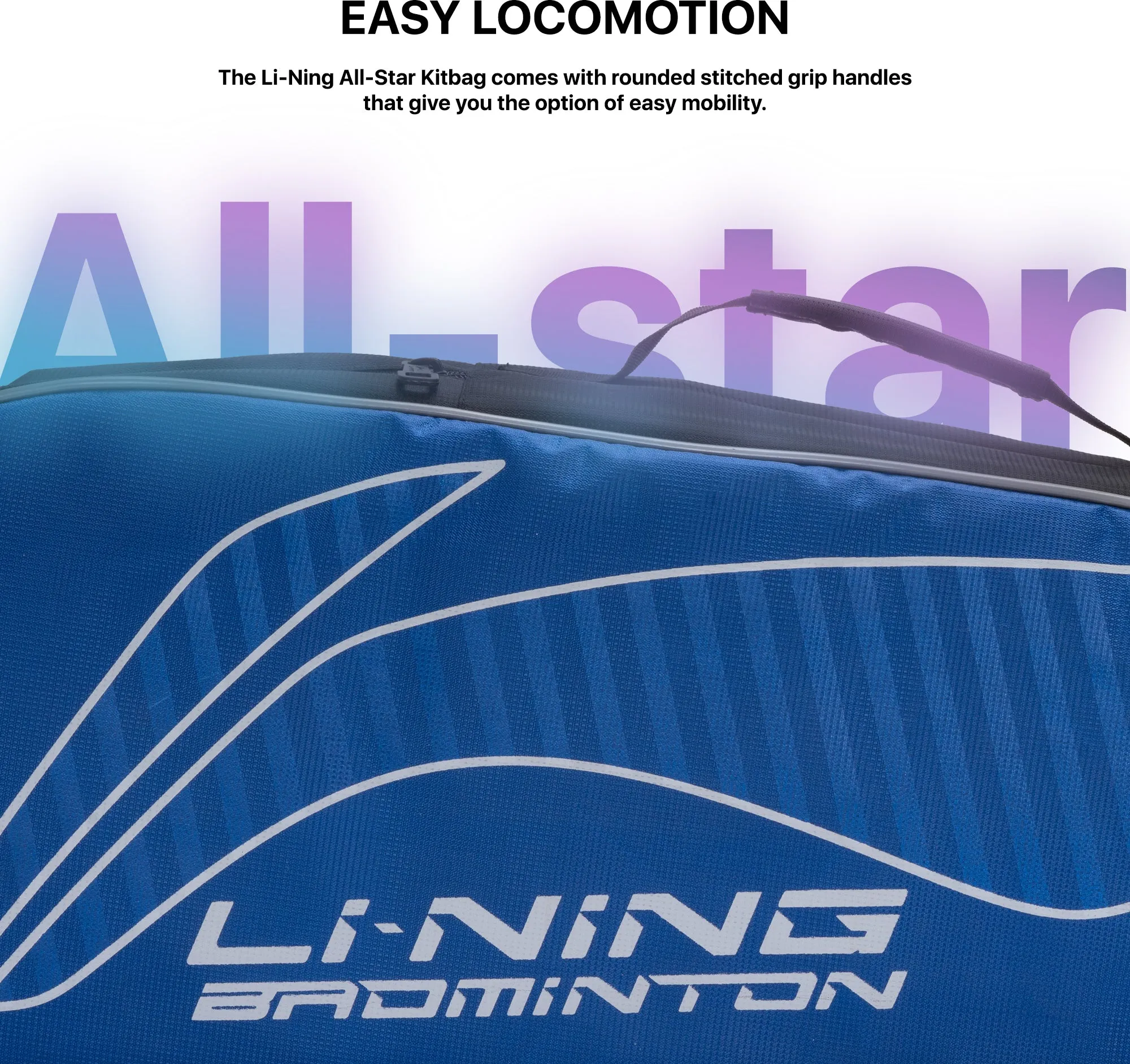 Li-Ning All Star Badminton Kit Bag Kit Bag (Blue) (Size - Standard/50 L)