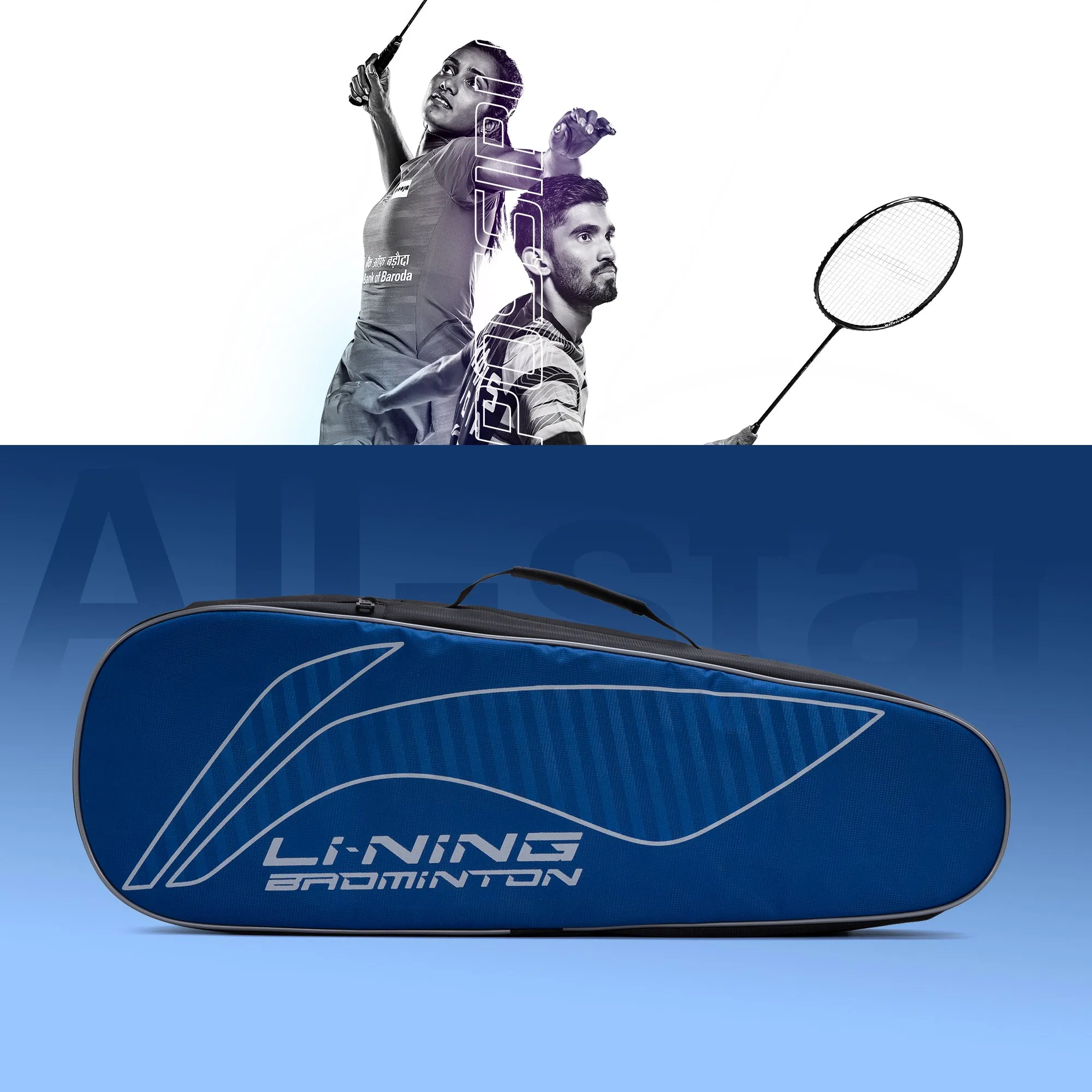 Li-Ning All Star Badminton Kit Bag Kit Bag (Blue) (Size - Standard/50 L)